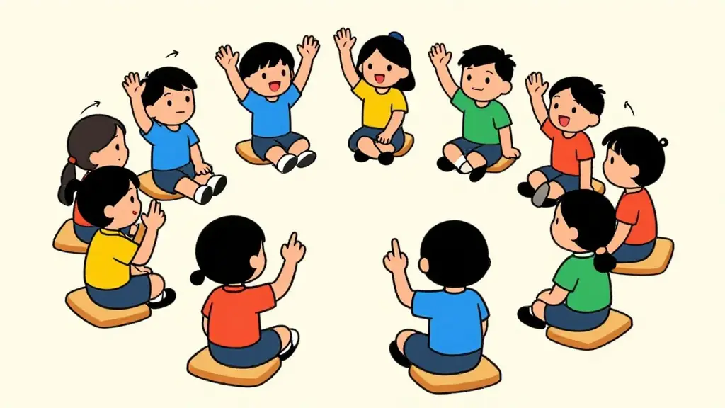 Illustration du jeu « Langage des signes »