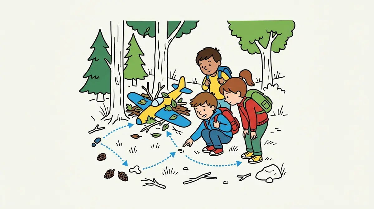 Illustration du jeu « Accident d'avion »