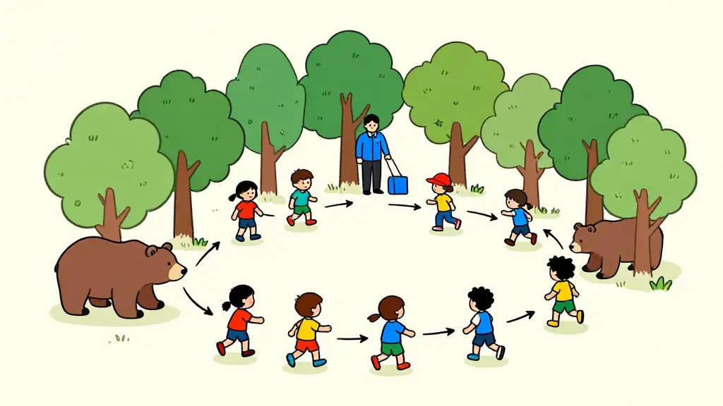 Illustration du jeu « Chasse à l'ours »
