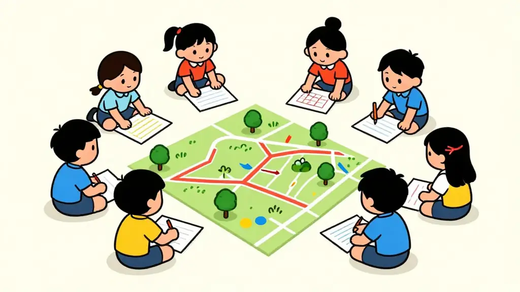 Illustration du jeu « Plan du terrain »
