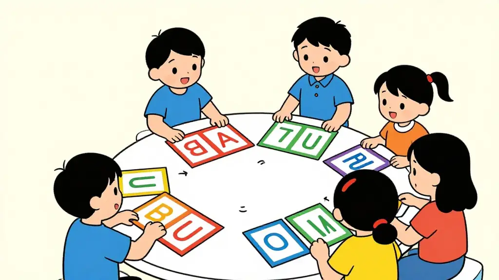 Illustration du jeu « Familles de mots »