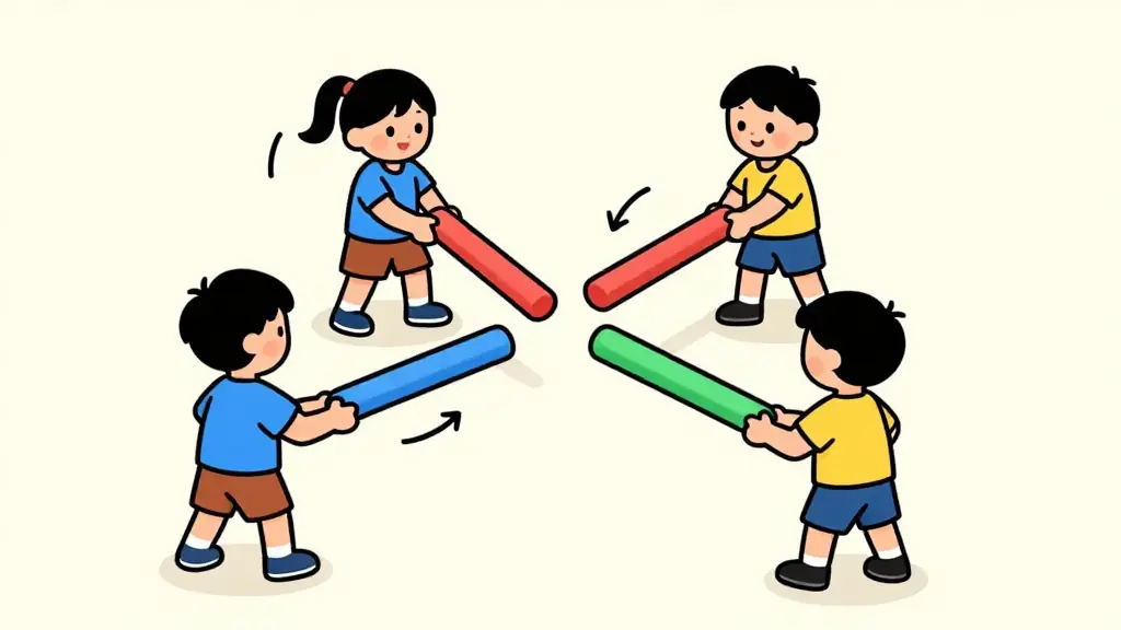 Illustration du jeu « Sumo des bras »