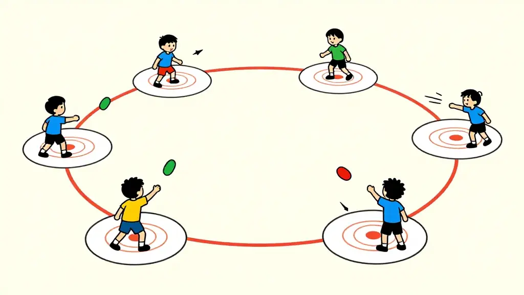 Illustration du jeu « Bean bag toss »
