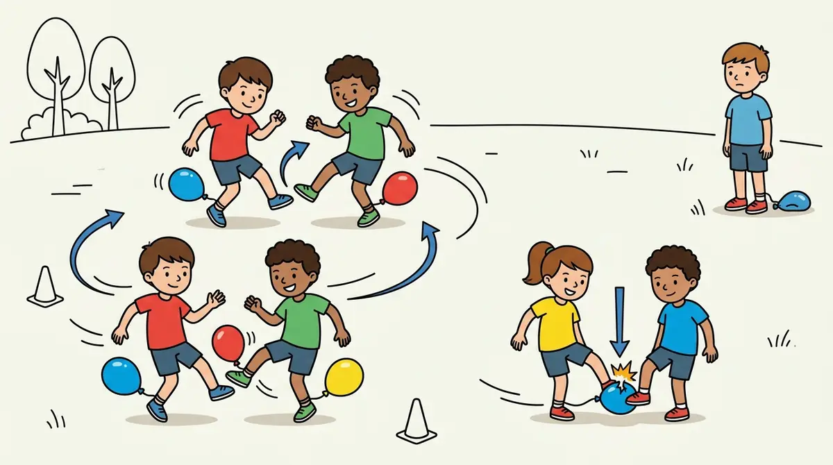 Illustration du jeu « Balloon stomp »