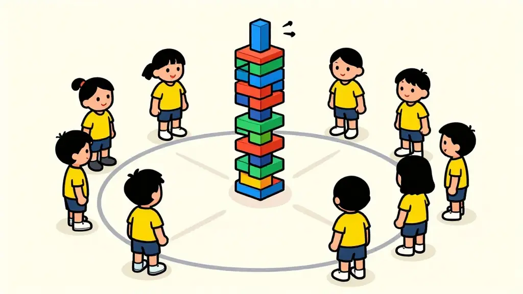 Illustration du jeu « Le Gratte-Ciel »