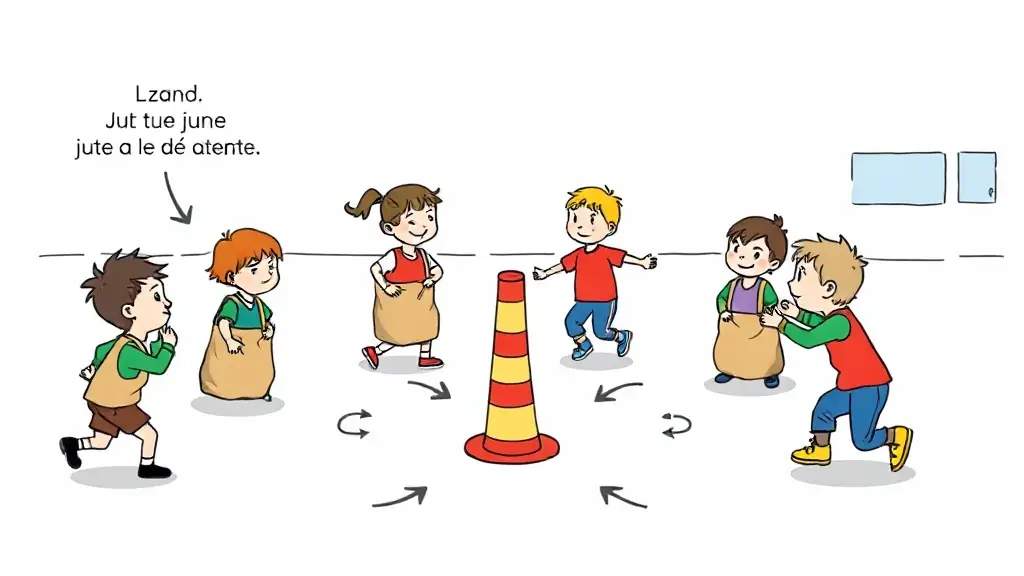 Illustration du jeu « Saut Du Sac »