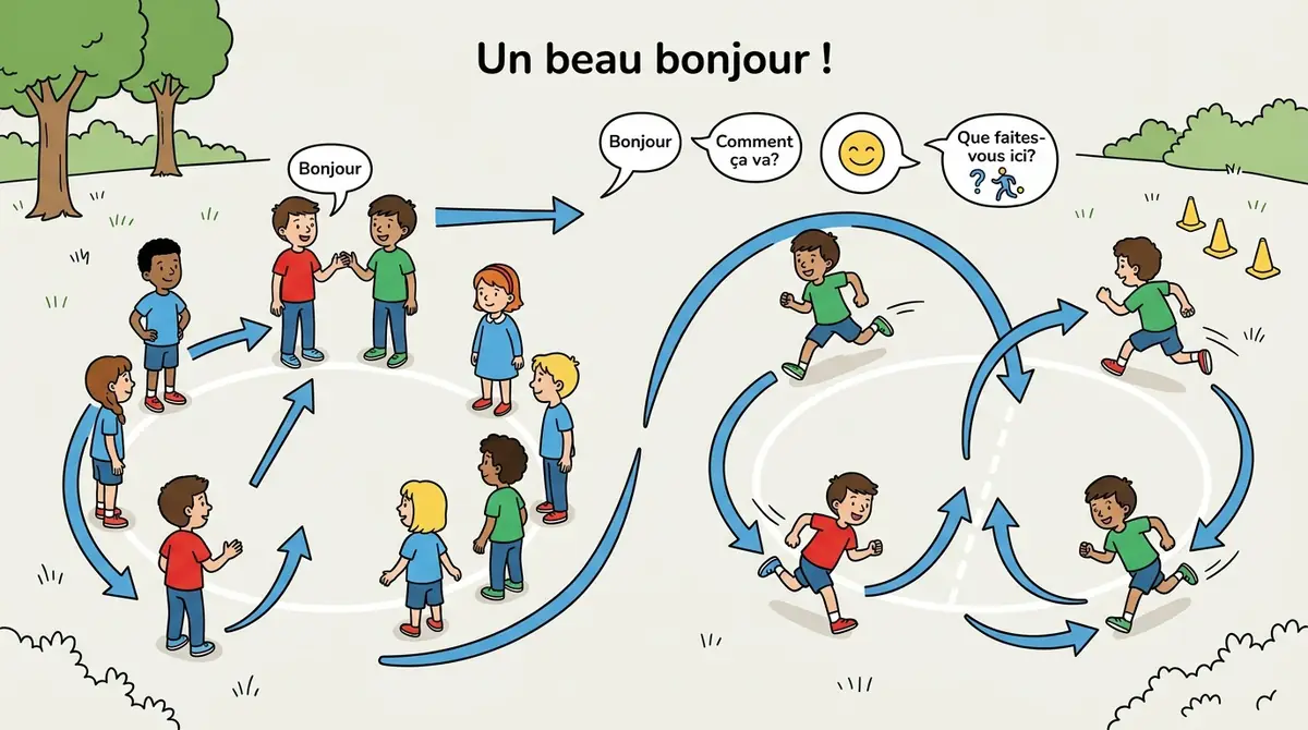 Illustration du jeu « Un beau bonjour ! »