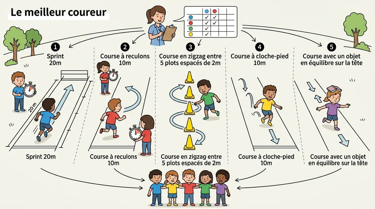Illustration du jeu « Le meilleur coureur »