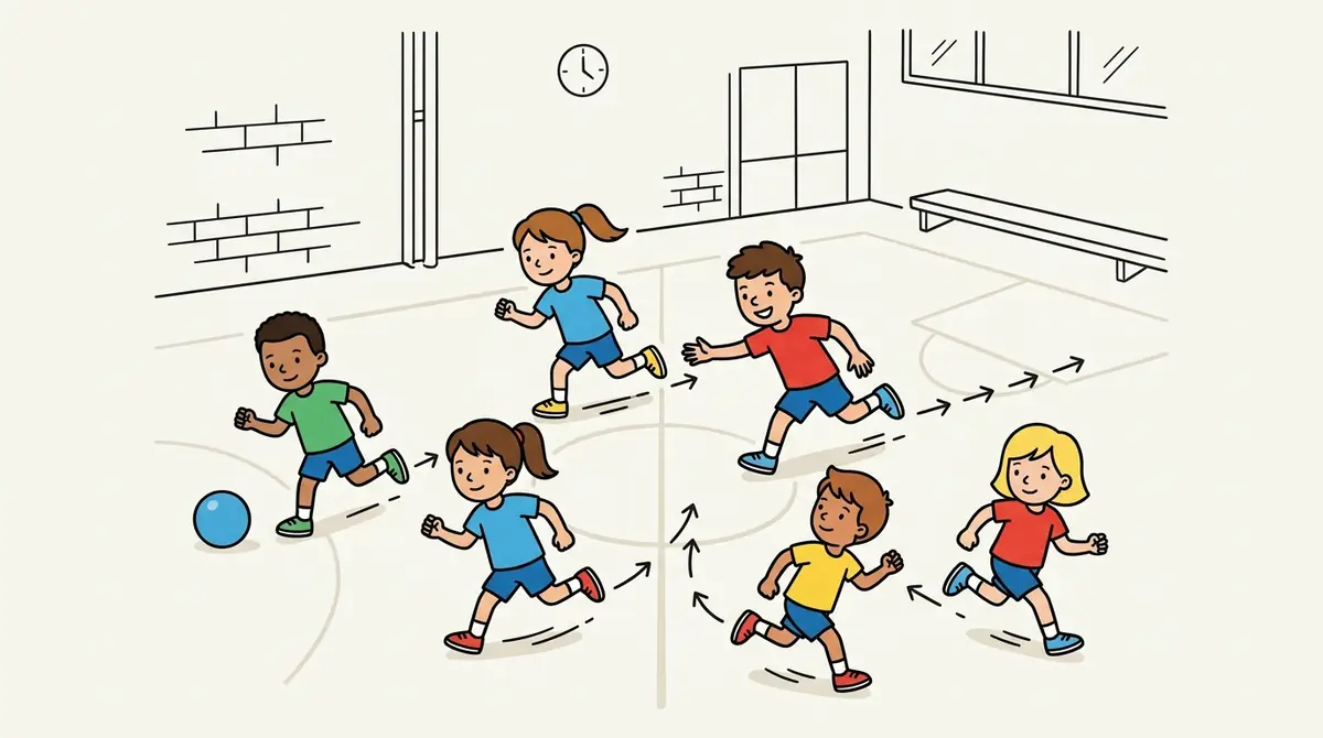 Illustration du jeu « Jeu sans dribble »