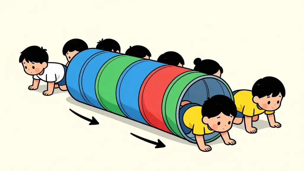 Illustration du jeu « Le tunnel »