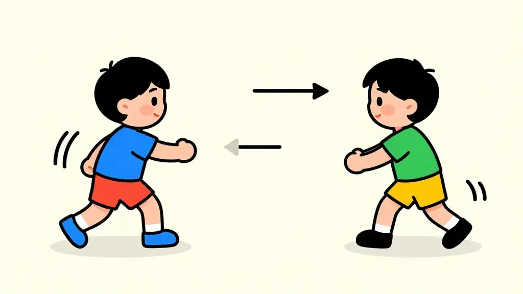 Illustration du jeu « Le miroir sportif »