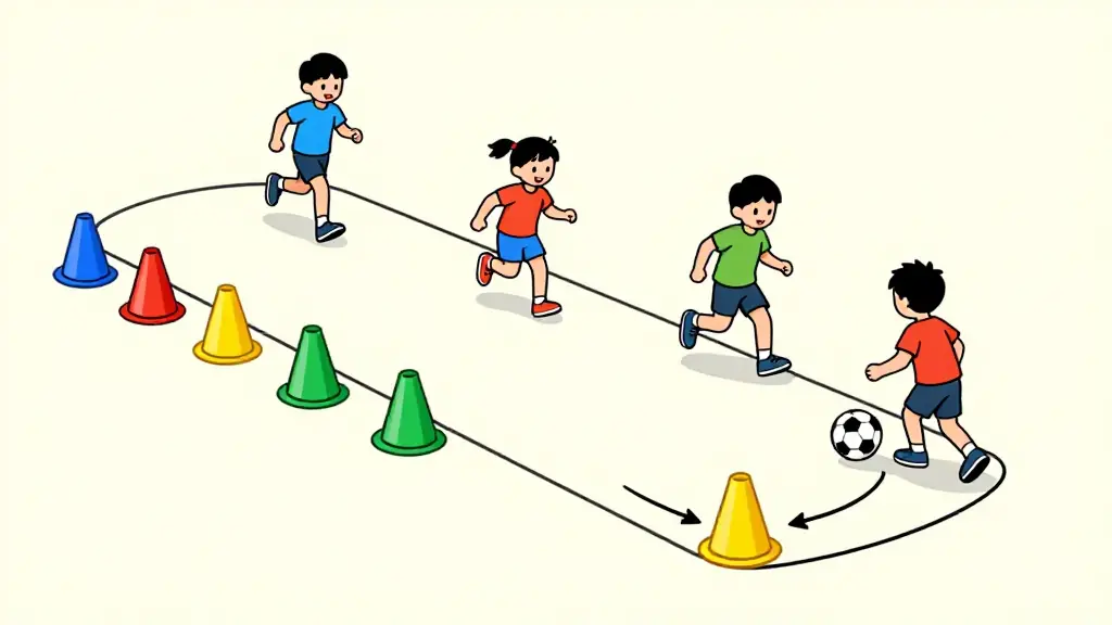 Illustration du jeu « Circuit de conduite de balle »