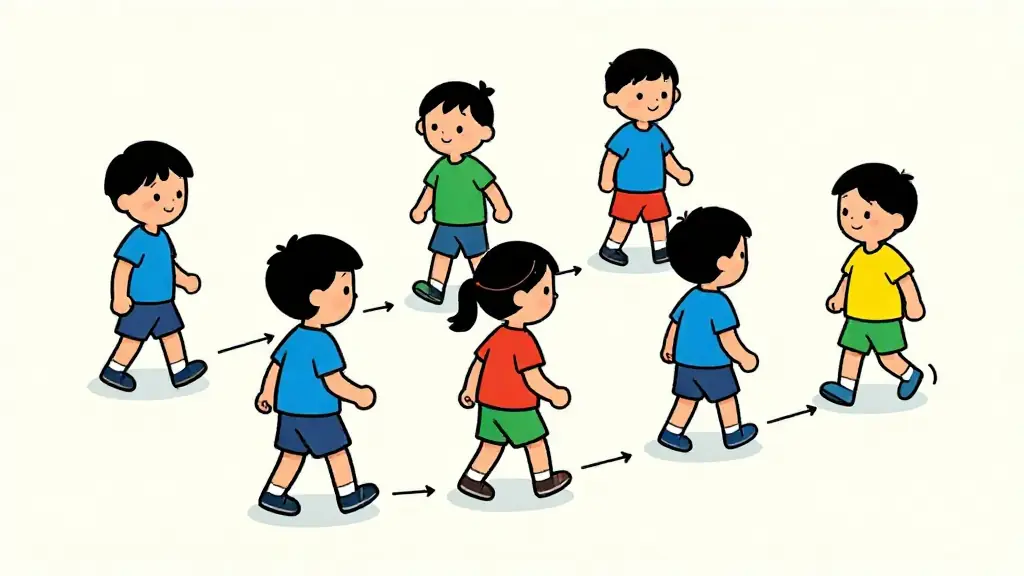 Illustration du jeu « Dans la rivière »