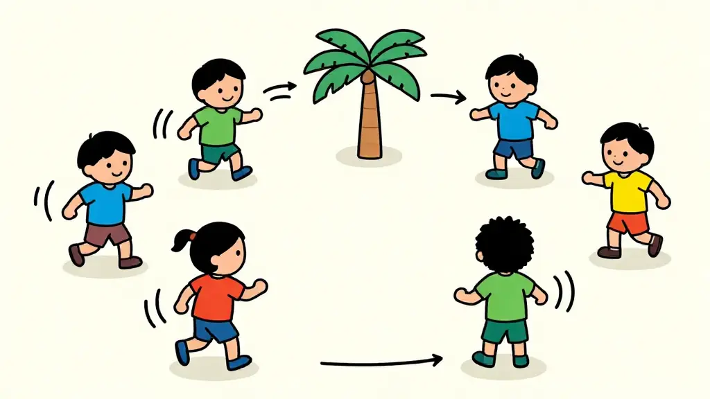 Illustration du jeu « La danse des îles »