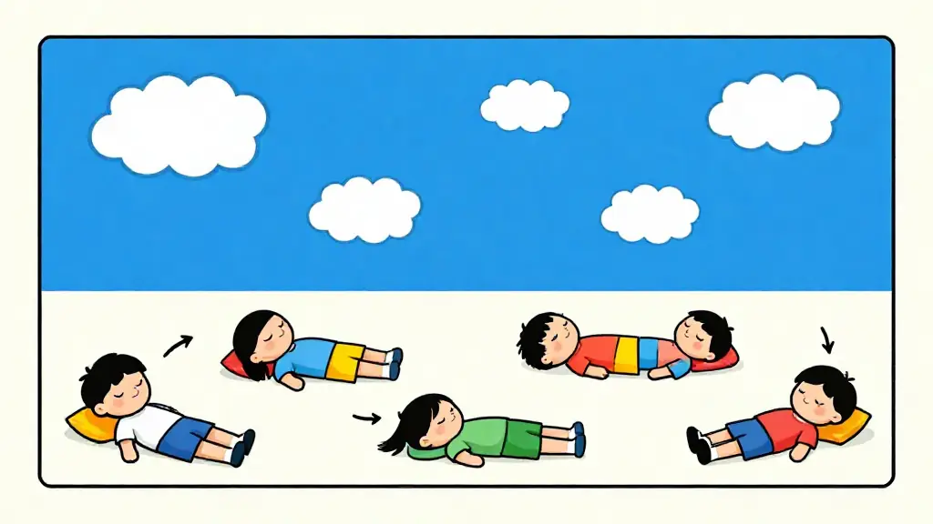 Illustration du jeu « Les nuages dans le ciel »