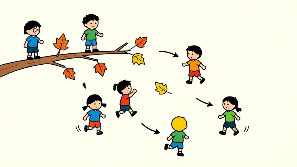 Illustration du jeu « Les feuilles d'automne »