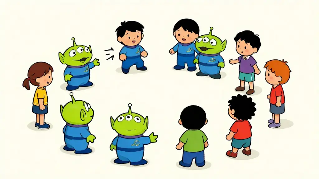 Illustration du jeu « Les extraterrestres »