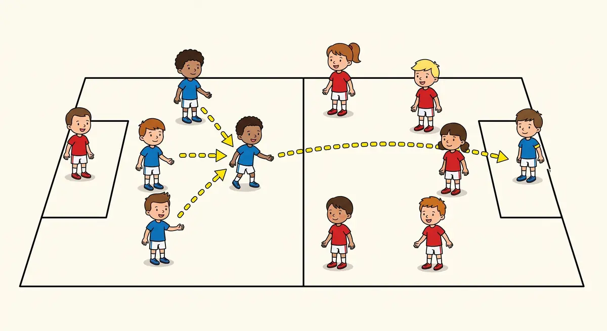 Illustration du jeu « Le ballon capitaine »