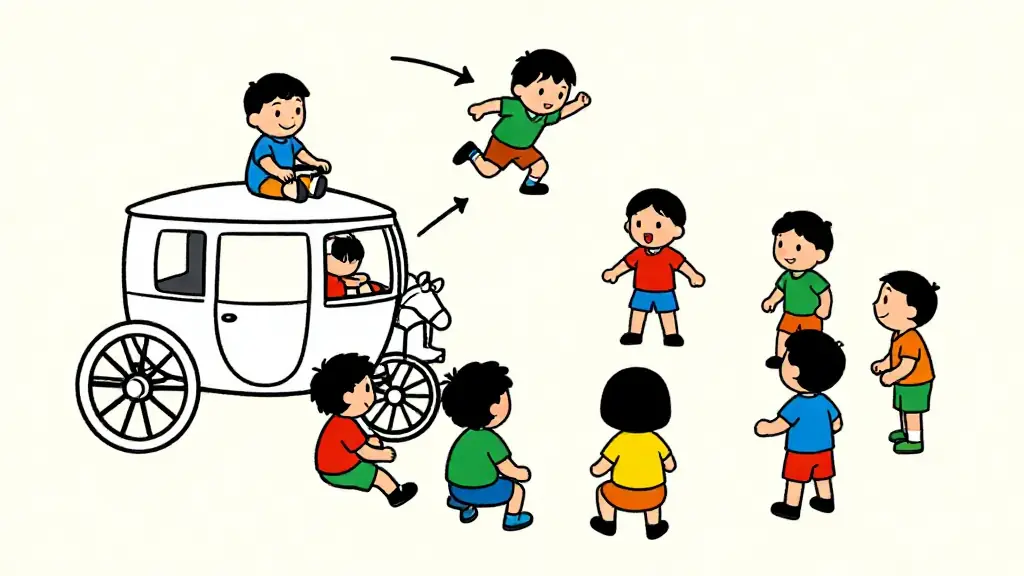 Illustration du jeu « La diligence »