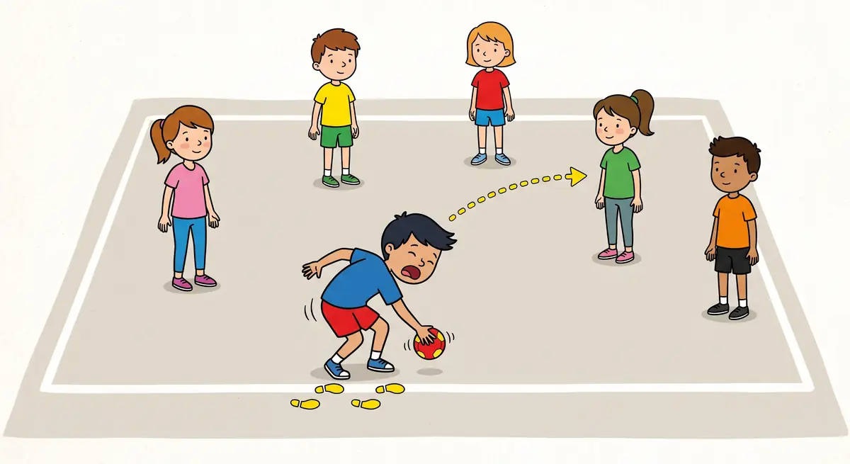 Illustration du jeu « La balle au nom »