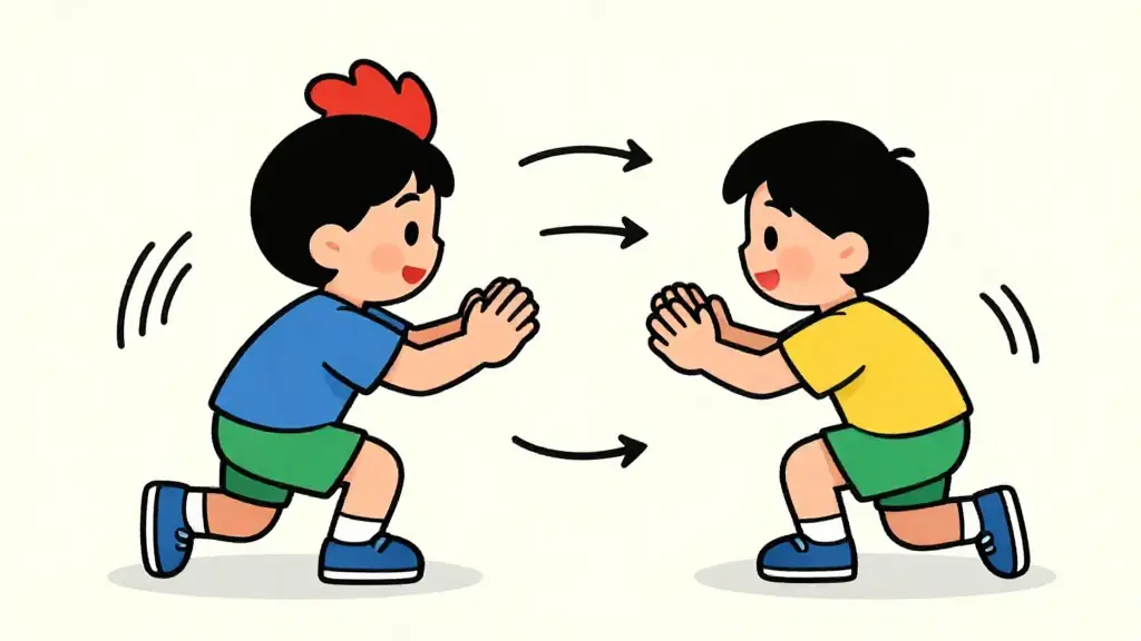 Illustration du jeu « Combat de coqs »