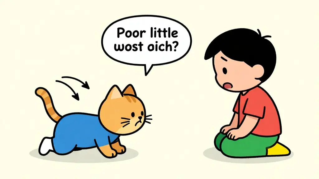Illustration du jeu « Pauvre petit chat »