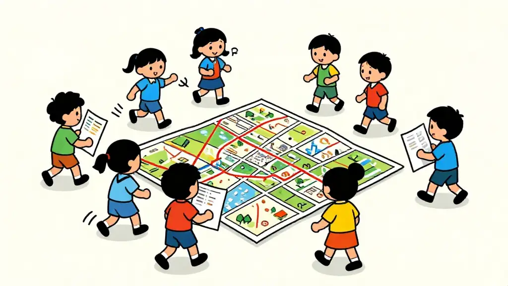 Illustration du jeu « Un tour de ville »