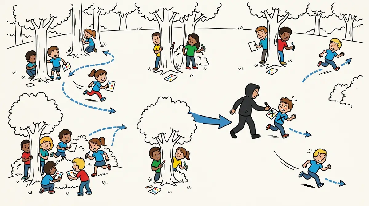Illustration du jeu « L'homme en noir »