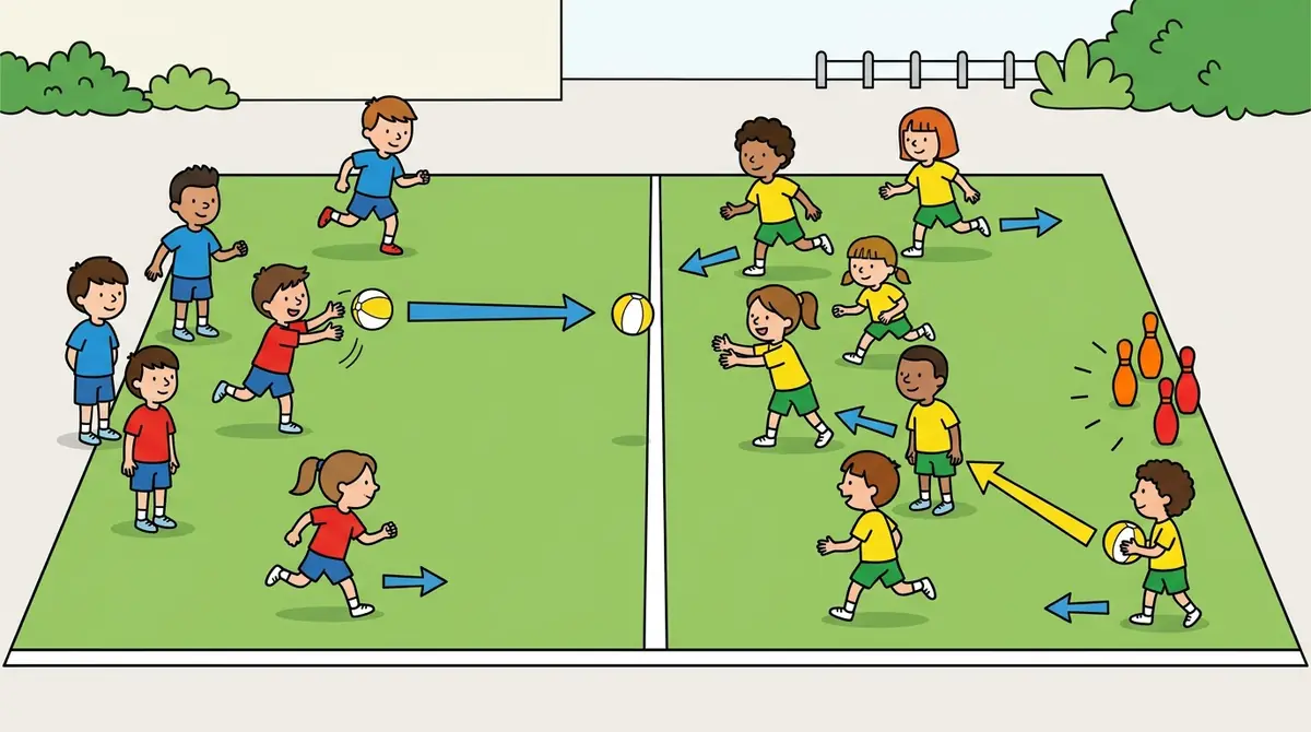 Illustration du jeu « Abattre les quilles »