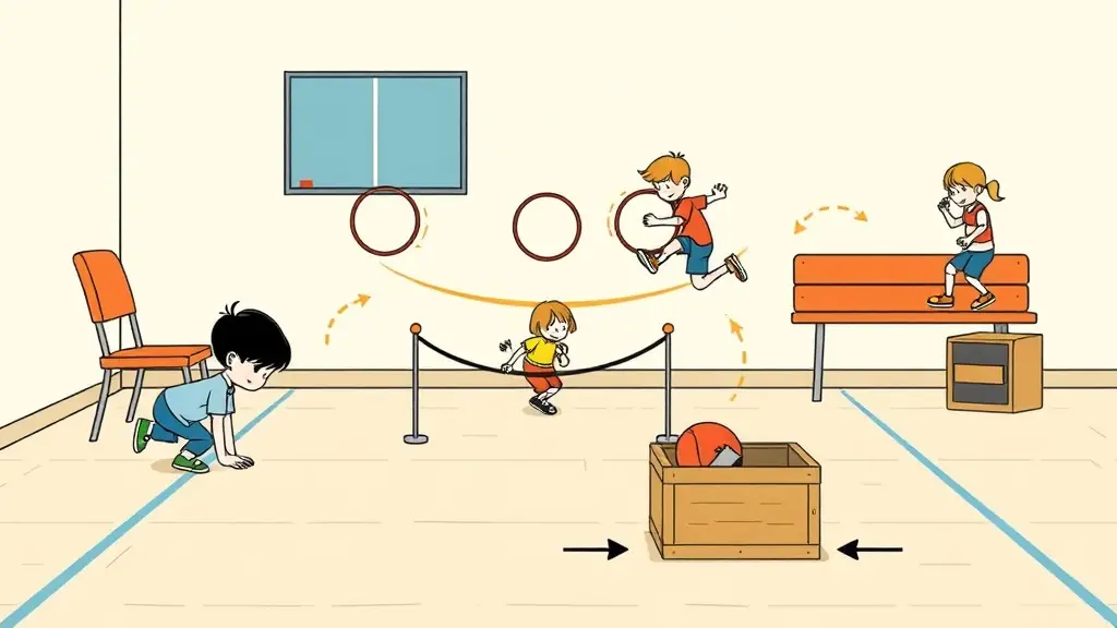 Illustration du jeu « Relais parcours I »