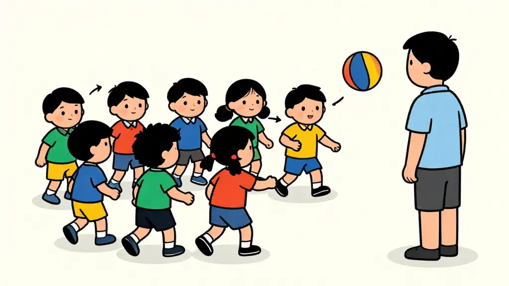 Illustration du jeu « Qui a le ballon ? »