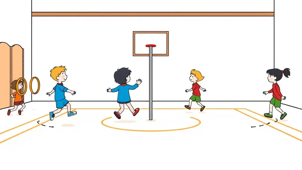 Illustration du jeu « Cloche-pied, pieds joints »