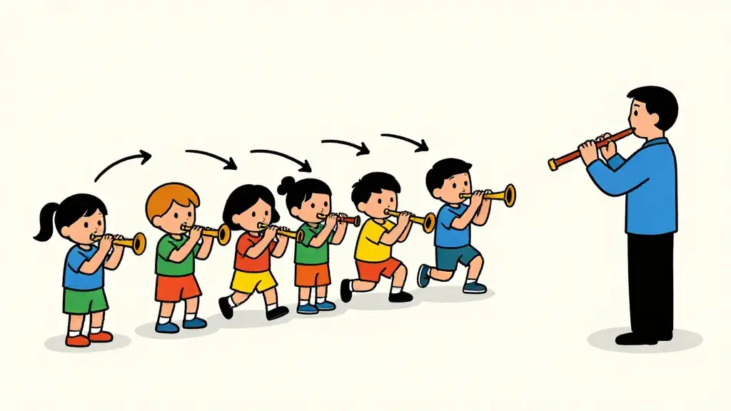 Illustration du jeu « Le joueur de flûte »