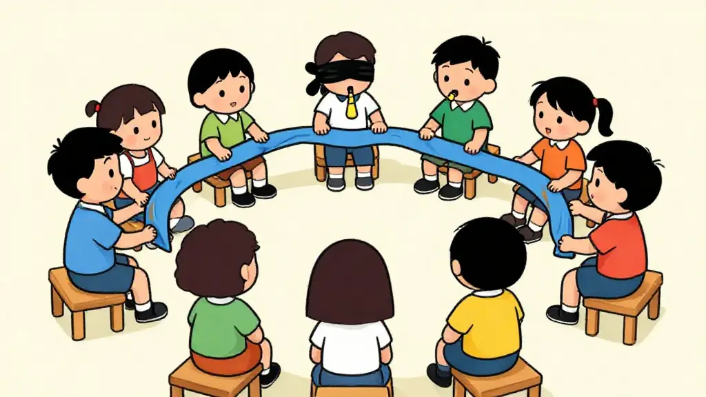 Illustration du jeu « Le foulard empoisonné »