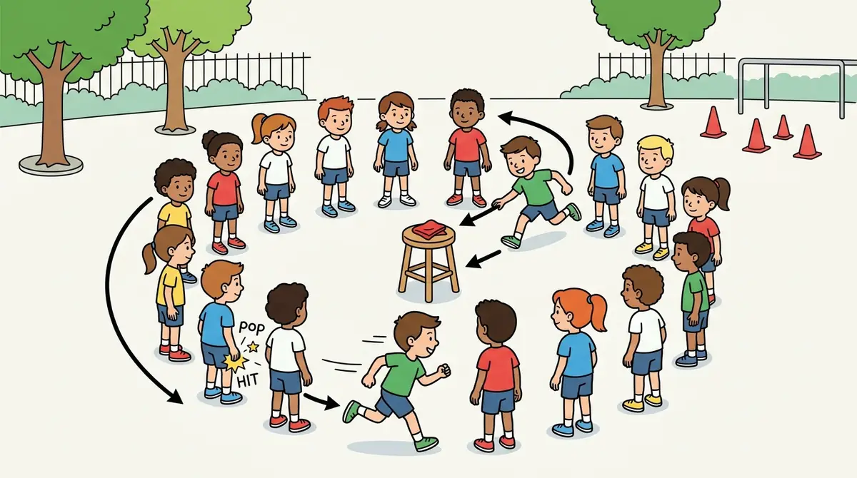 Illustration du jeu « Sauve-qui-peut (Le Tabouret) »