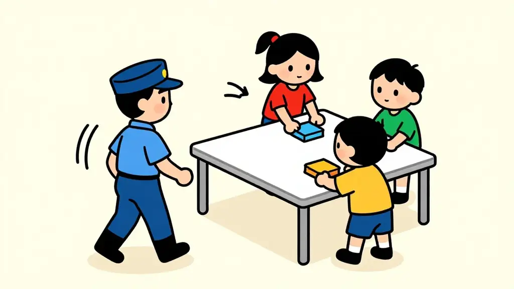 Illustration du jeu « Les voleurs sont dans le musée »