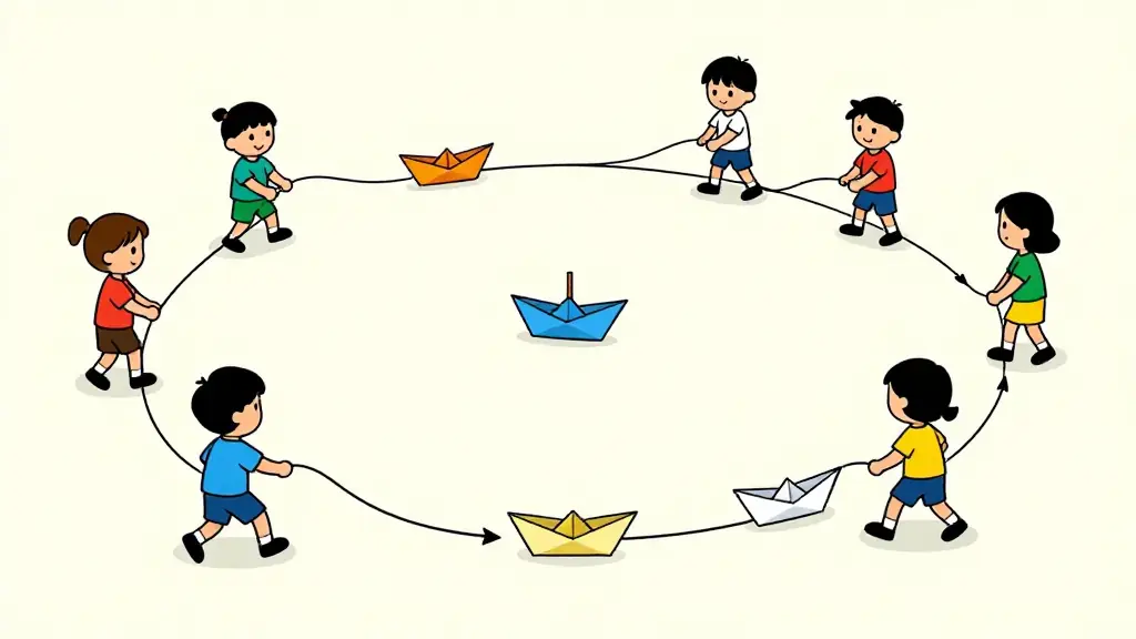 Illustration du jeu « Oxford et Cambridge (Ficelle) »
