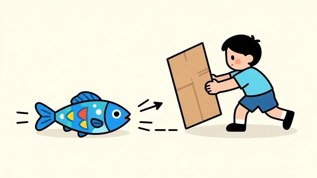 Illustration du jeu « Les poissons volants (Carton) »