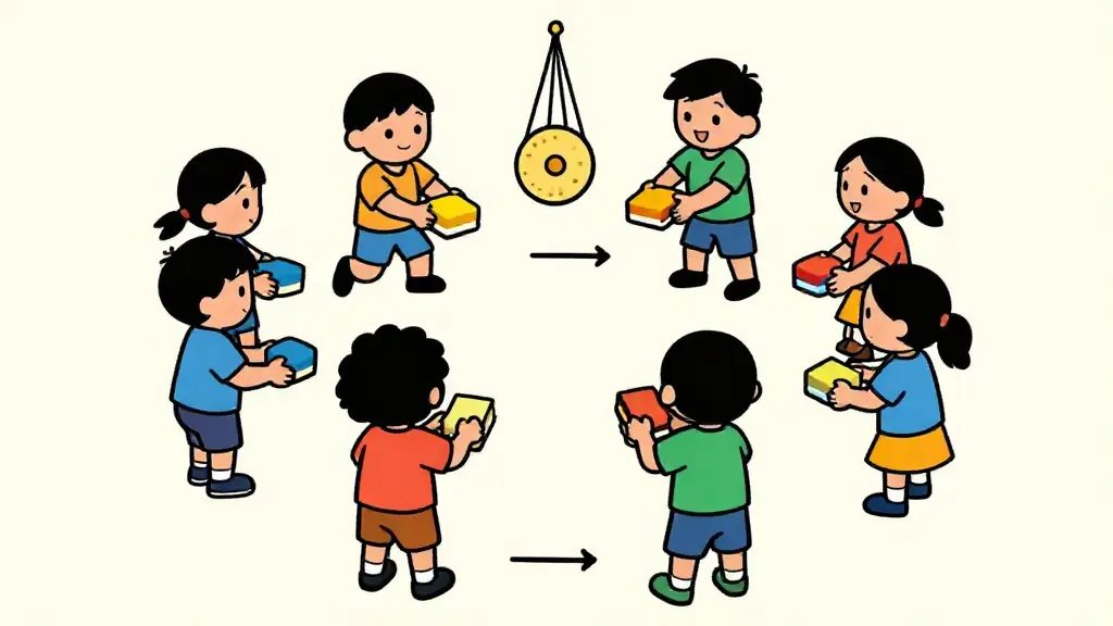 Illustration du jeu « Le coup de gong »