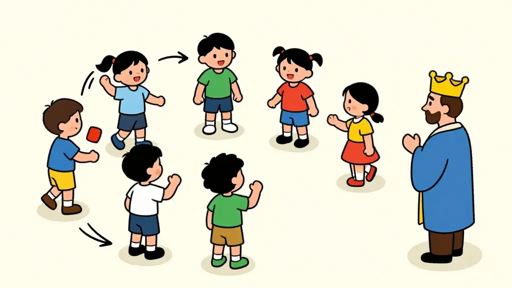 Illustration du jeu « Le Roi et ses ministres »