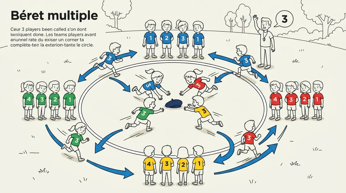 Illustration du jeu « Béret multiple »