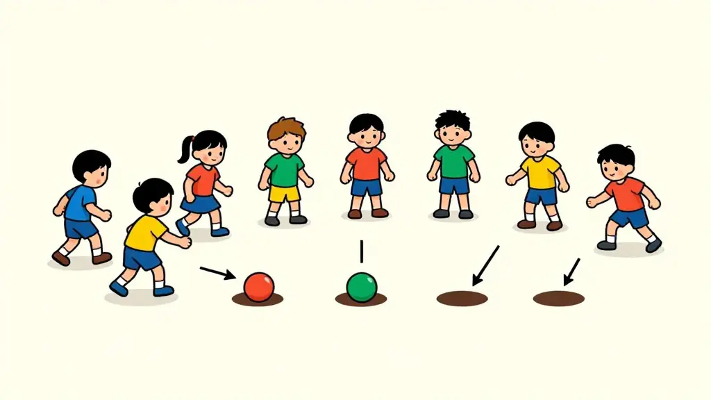 Illustration du jeu « La première arrivée »
