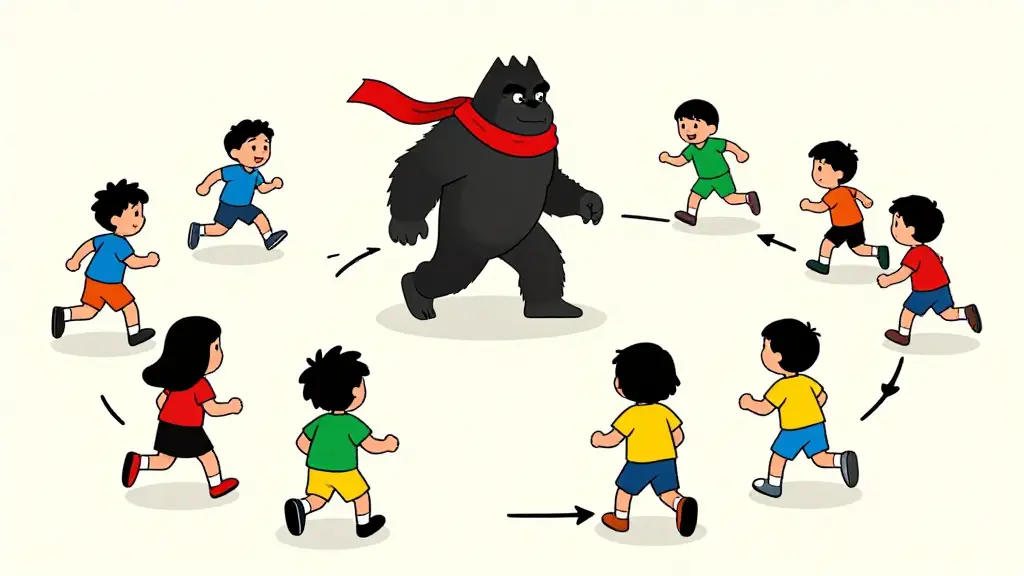 Illustration du jeu « Boma, boma de (Les ogres sont là) »