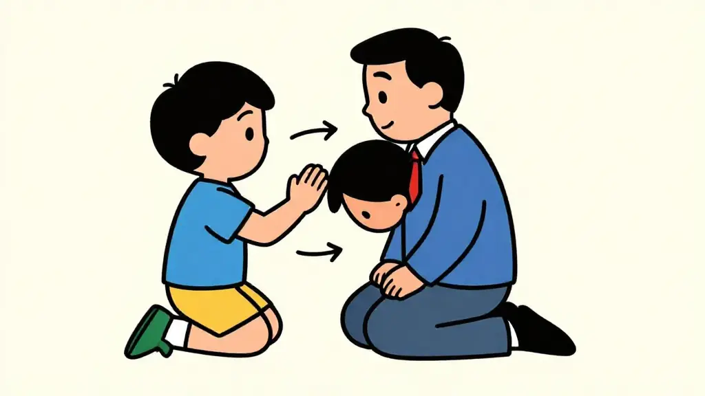 Illustration du jeu « La main chaude »