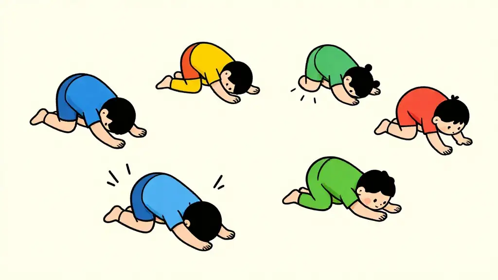 Illustration du jeu « La gymnastique du louveteau »